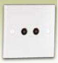 2 Gang Co-Axial Socket - 0110