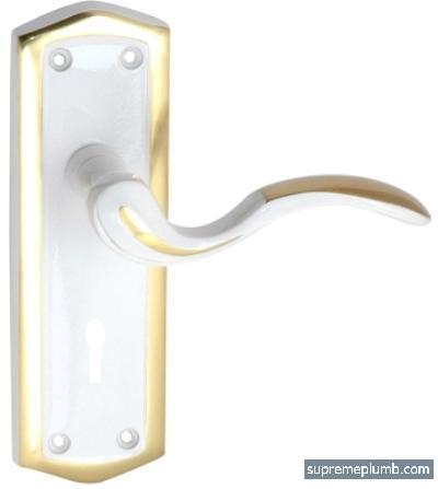 Consort Lever Lock - White-Gold - DISCONTINUED 