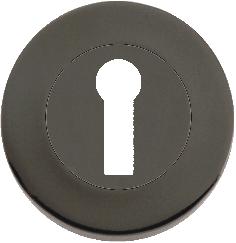 Escutcheons Lock Pair Black Iridium