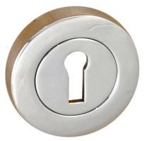 Escutcheons Lock Pair Chrome Plated