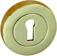 Escutcheons Lock Pair Polished Brass