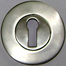 Escutcheons Lock Pair Satin Knickel