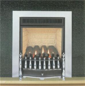 Burley Environ Flueless Gas Fire Aluminium - 116608AL