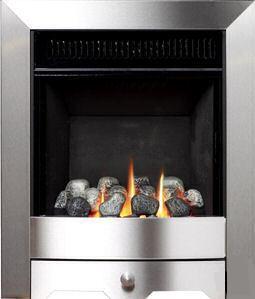 Burley Environ Flueless Gas Fire Stainless Steel - 116608SS