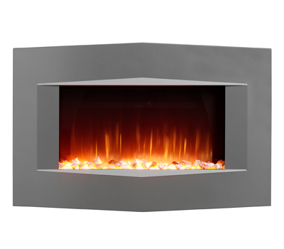 Burley Pilton Electric Fire Dark Grey - 143545DG