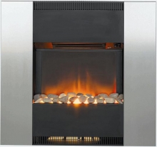 Burley Oakham Electric Fire Brushed Steel - 143562