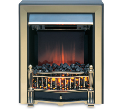 Burley Empingham Brass Electric Fire - 143564BS - DISCONTINUED 