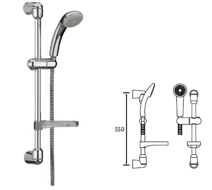 SIRRUS - Contemporary Slide Bar Kit - 170EFB-CP - DISCONTINUED 