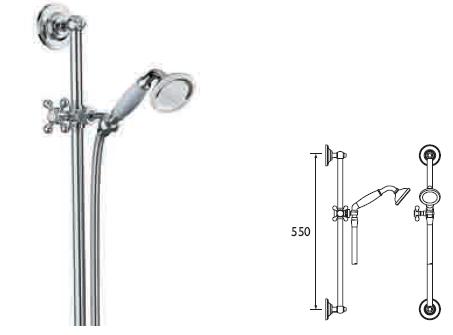SIRRUS - Traditional Slide Bar Shower Kit DISCONTINUED - 180A-CP