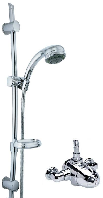 Intaflow Modern Exposed Curved Slider Shower Kit