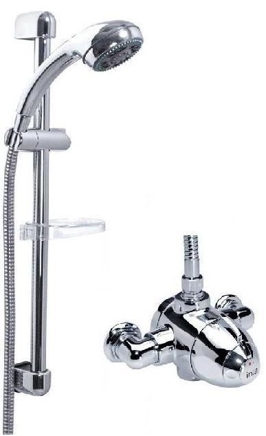 Intaflow Modern Exposed Straight Slider Shower kit - DISCONTINUED 
