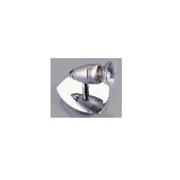 Mains 240V 1 Spotlight Shield Base Brushed Chrome - 60101BC