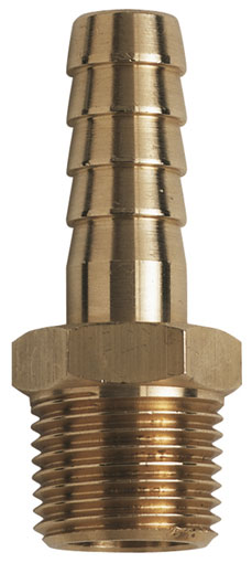 3/8" Mi NPTF x 10mm Hose Tail Brass - 650-1710