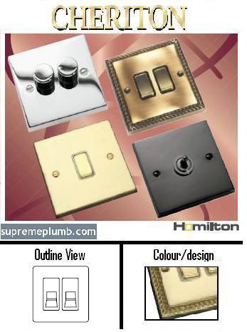 Cheriton Georgian 2 gang RJ12 Outlet White Insert-90RJ12/2WH