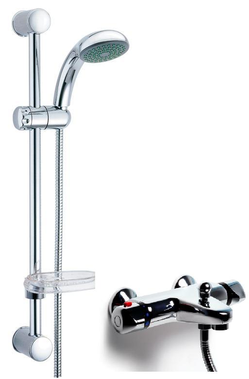 IntaPlus Modern Bar Shower Mixer Valve with Shower Kit 
