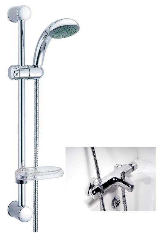 IntaPlus Modern Bar Shower Mixer Valve & Shower Kit