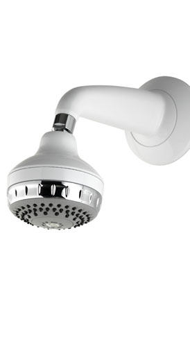 Aqualisa Varispray fixed shower head - in White Chrome