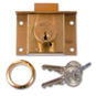 UNION 4003 Cylinder Till Lock - 64mm Polished Lacquered Brass KD Bagged - 4003 