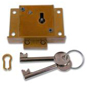 UNION 4046 Till Lock - 64mm Polished Lacquered Brass KD Bagged - 4046 