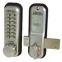 LOCKEY 2200 Series Digital Lock With Rim Dead Bolt - Satin Chrome - 2200 