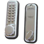 LOCKEY 2100 Series Digital Lock With Mortice Dead Bolt - Satin Chrome - 2210 