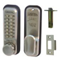 LOCKEY 2430 Series Digital Lock Without Holdback - Satin Chrome - 2430 