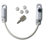ASEC Lockable 150mm Cable Window Lock - White - AS10001 