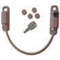 ASEC Lockable 150mm Cable Window Lock - Brown - AS10002 