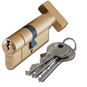 ASEC Kite BS Kitemarked Snap Resistant Euro Key & Turn Cylinder - 70mm - 35/K35 Polished Brass ( - AS10161 