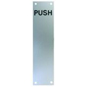 ASEC 75mm Wide Aluminium "Push" Finger Plate - 300mm SAA - AS1606 