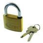 ASEC MK Open Shackle Brass Padlock - 50mm MK "CC" Boxed - AS2528 