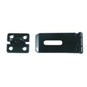 ASEC Hasp & Staple - 76mm Black Visi - DISCONTINUED - AS3247 