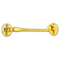 ASEC Brass Cabin Hook - 102mm Visi - AS3531 