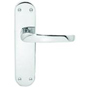 ASEC Delamere Plate Mounted Lever Furniture - Polished Brass Bathroom Visi - DELAMERE 