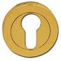 ASEC Concealed Fixing Escutcheon - Polished Brass Euro - AS3806 