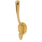 ASEC 127mm Oval Hat & Coat Hook - Polished Brass - AS3822 