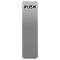 ASEC 75mm Wide Stainless Steel "Push" Finger Plate - 300mm X 75mm "Push" - AS4513 
