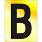 ASEC 75mm Brass Letters & Numerals - B - BR02BP 