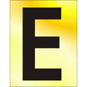 ASEC 75mm Brass Letters & Numerals - E - BR02EP 