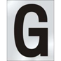 ASEC 75mm Chrome Letters & Numerals - G - BR02GCP 