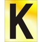 ASEC 75mm Brass Letters & Numerals - K - BR02KP 