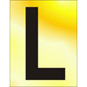 ASEC 75mm Brass Letters & Numerals - L - BR02LP 