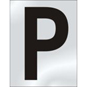 ASEC 75mm Chrome Letters & Numerals - P - BR02PCP 