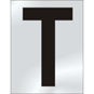 ASEC 75mm Chrome Letters & Numerals - T - BR02TCP 