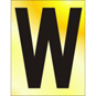 ASEC 75mm Brass Letters & Numerals - W - BR02WP 