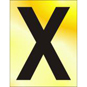 ASEC 75mm Brass Letters & Numerals - X - BR02XP 