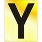 ASEC 75mm Brass Letters & Numerals - Y - BR02YP 