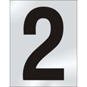 ASEC 75mm Chrome Letters & Numerals - 2 - BR022CP 