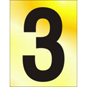 ASEC 75mm Brass Letters & Numerals - 3 - BR023P 