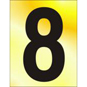 ASEC 75mm Brass Letters & Numerals - 8 - BR028P 